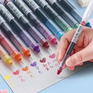 12 ชิ้น/กล่อง/12 สีปากกาเป็นกลางปากกาลูกลื่น 0.5 มม.ปลายบางน่ารัก น่ารัก ปากกาเป็นกลางอุปกรณ์สํานักงานโรงเรียนเขียนภาพวา