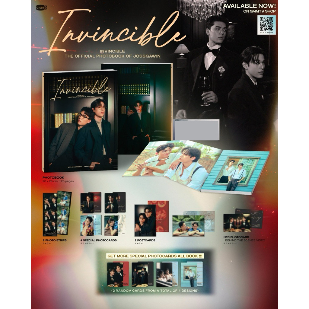 INVINCIBLE | THE OFFICIAL PHOTOBOOK OF JOSSGAWIN ON GMMTV โฟโต้บุ๊ค จอส กวิน