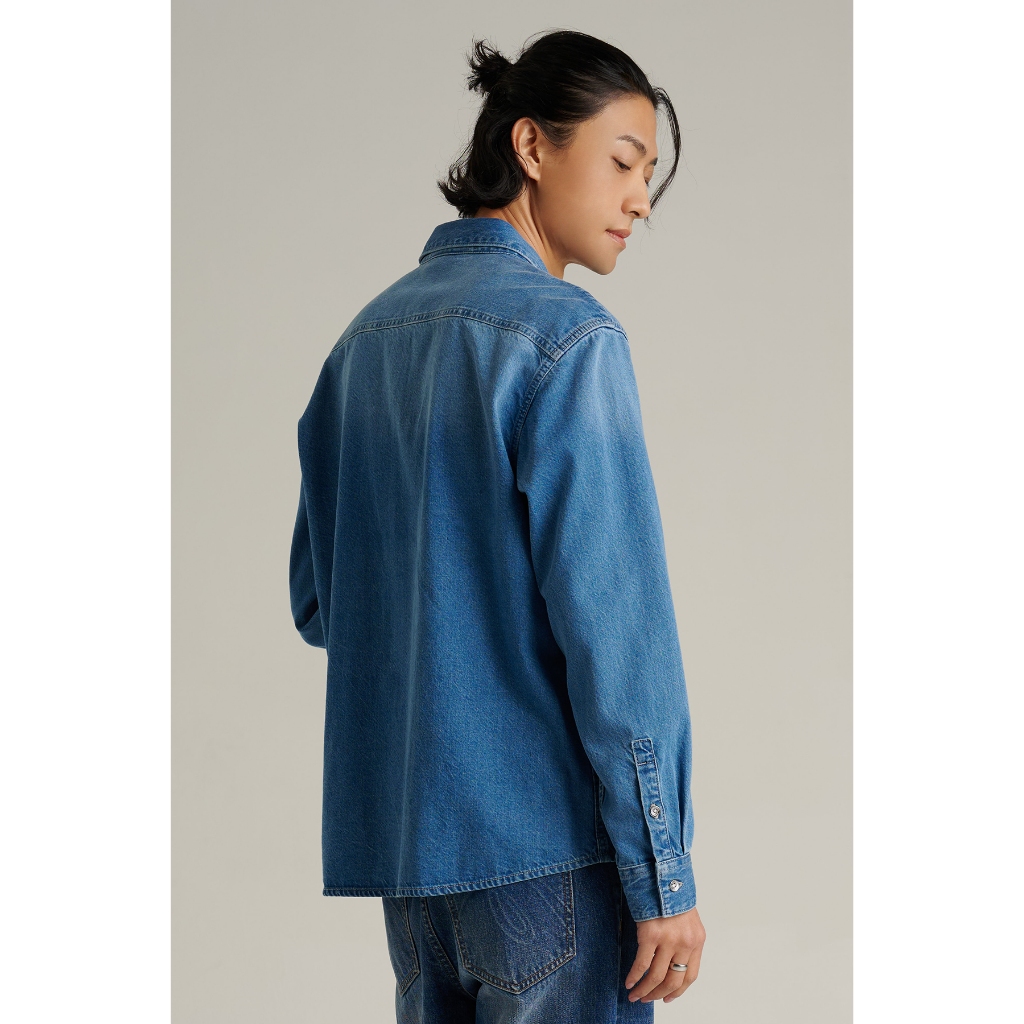 Mc JEANS قميص جينز رجالي Relaxed بأكمام طويلة — صورة 8
