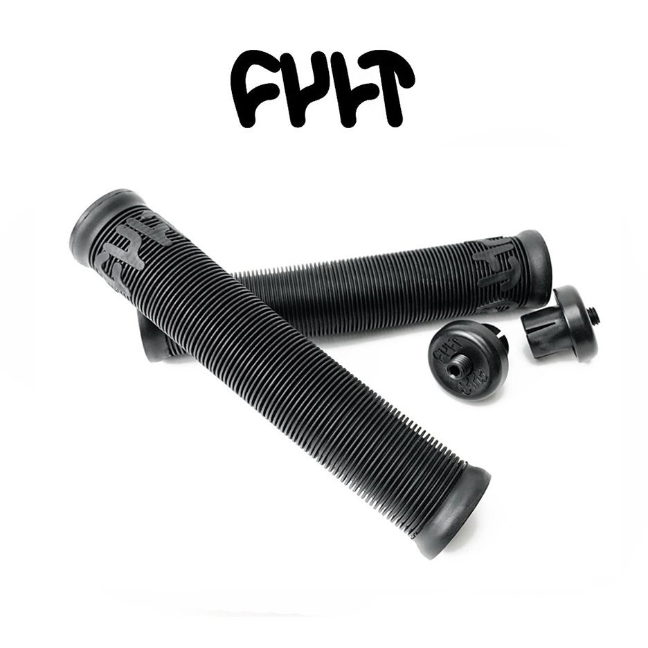 ปลอกแฮนด์จักรยาน BMX CULT CREW GRIP สีดำ ( 1 คู่ )