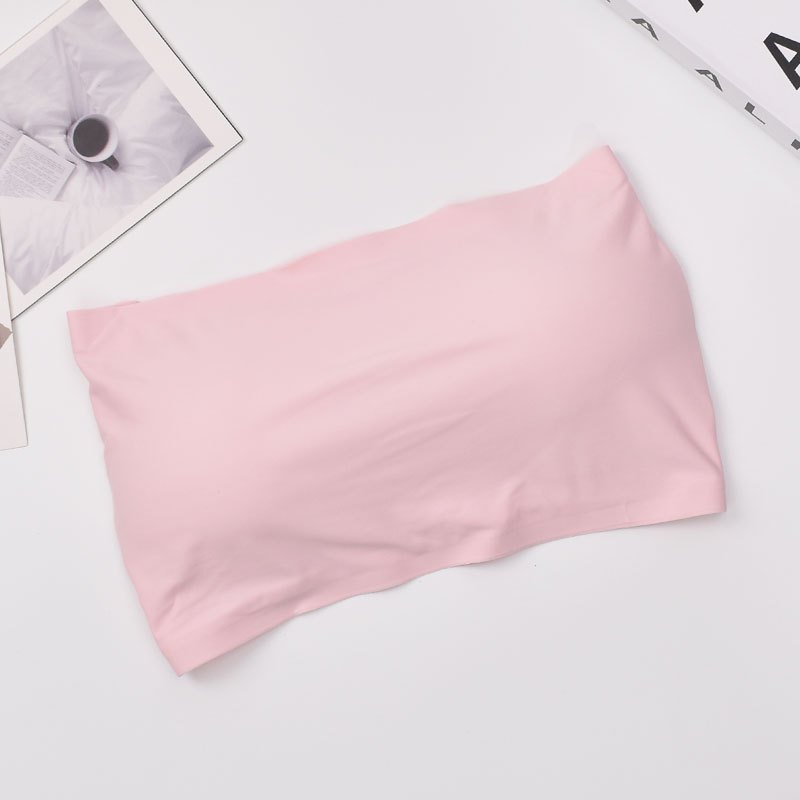 เกาะอกไร้ขอบ สายแบบไขว้หลังสุดแซ่บบ รุ่น B-052 มีฟองน้ำในตัว สามารถถอดได้  เนื้อผ้านุ่มลื่น ใส่สบาย สินค้าพร้อมจัดส่ง - รูปที่ 6