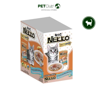 [PETClub] Nekko Pouch Gravy - เน็กโกะ อาหารเปียกแมว เกรวี่ (ยกกล่อง12ซอง/ยกลัง48ซอง)