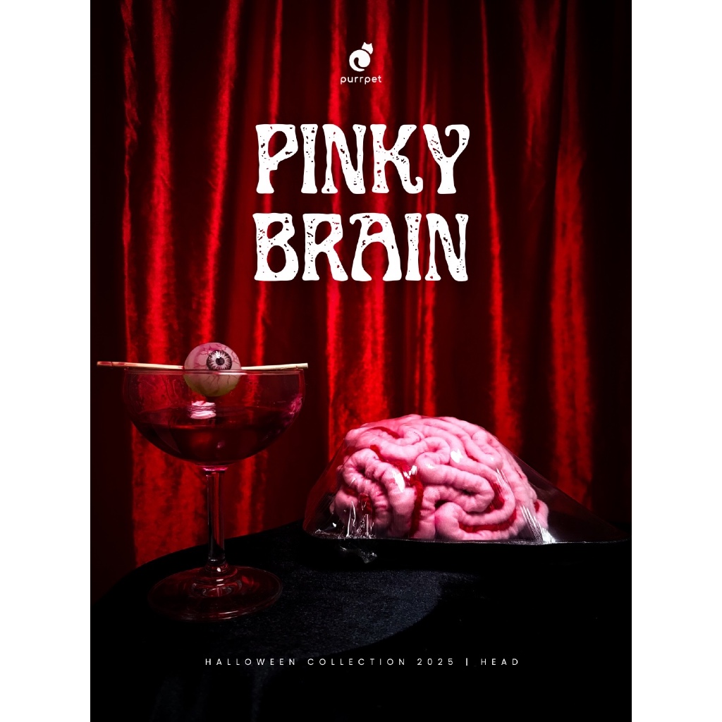 Pinky brain ฮาโลวีน (ไฟกระพริบ) - Halloween Collection Purrpet