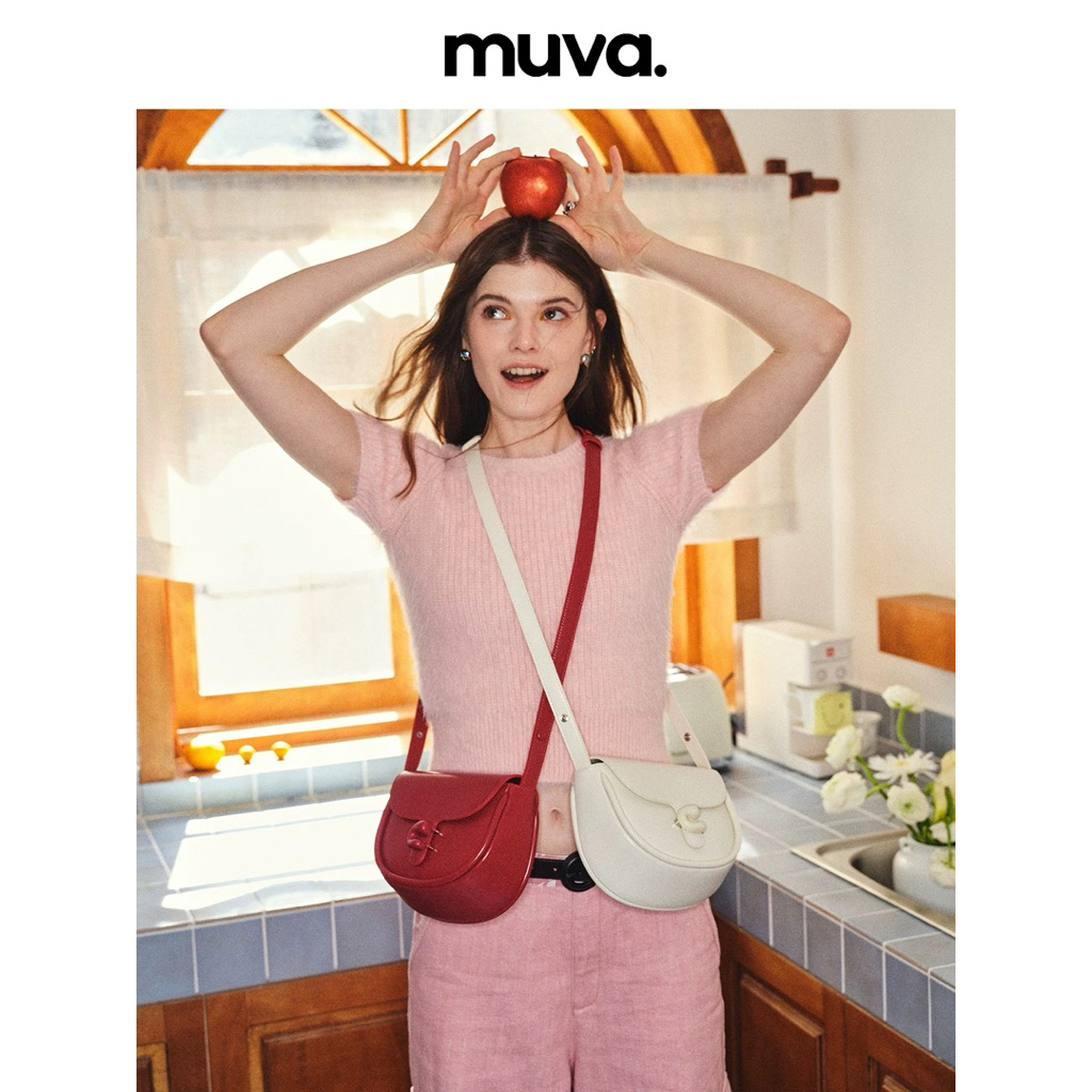[Pre-order| MUVA. - Saddle bag กระเป๋าหนังแท้ สั่งจากเว็บ official จีน