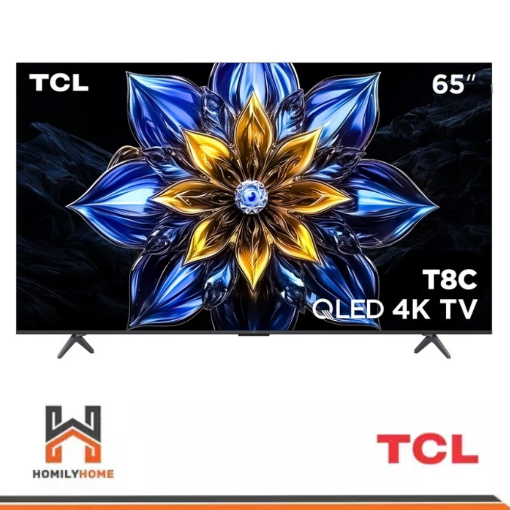 TCL TV รุ่น 65T8C ทีวี ขนาด 65 นิ้ว Google TV  4K UHD QLED
