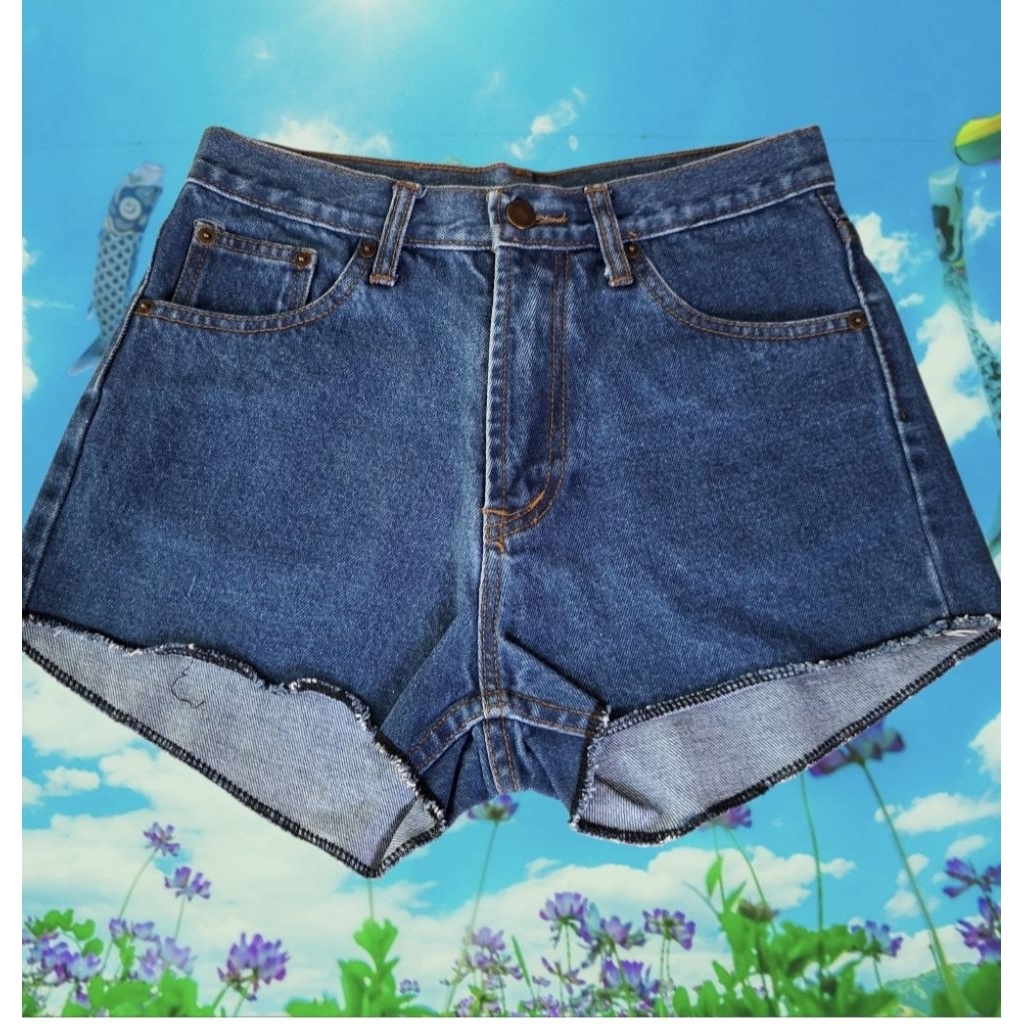 กางเกงยีนส์ขาสั้น ป้าย baklava