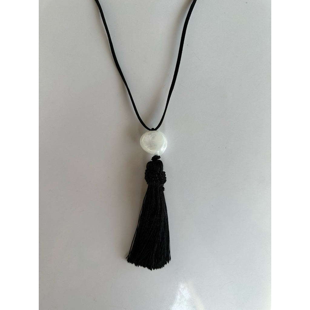 MIREI Tassel necklace สร้อยพู่ มินิมัลสไตล์ สร้อยหิน สร้อยลูกปัด จี้หิน