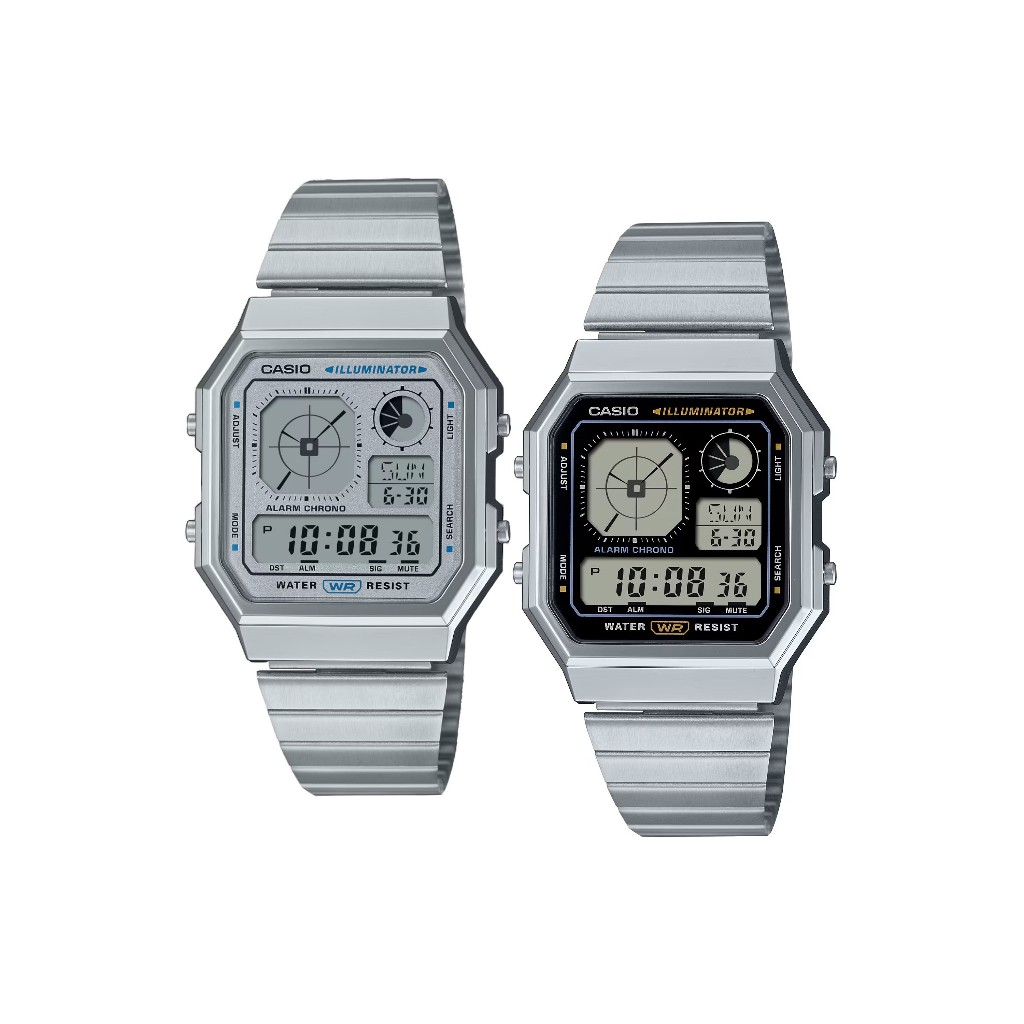 Casio นาฬิกาข้อมือ Unisex  A130WE-1ADF / A130WE-7ADF vintage Watch Quartz