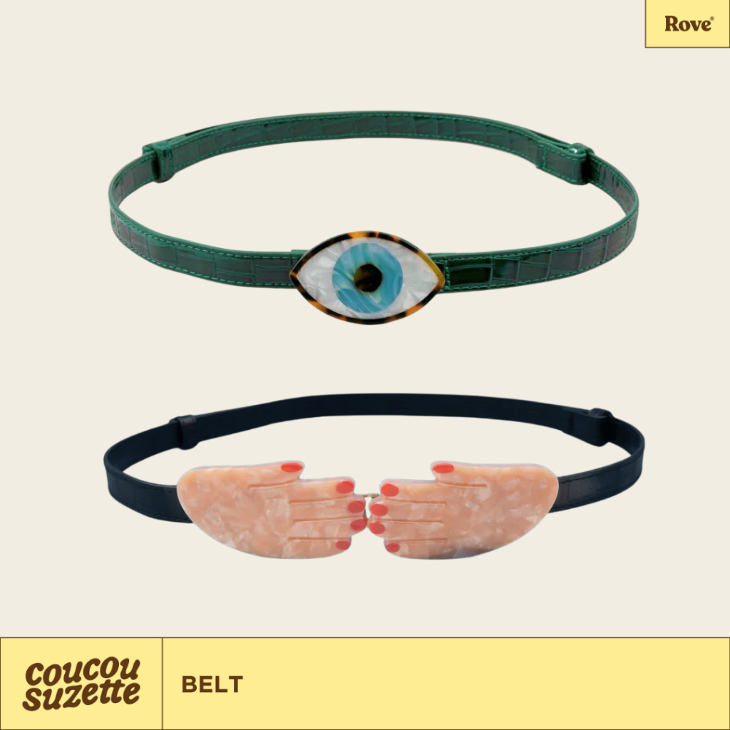 (พร้อมส่ง) Coucou Suzette Belt เข็มขัดแฟชั่นดีไซน์จากฝรั่งเศส ของแท้ ใช้งานง่าย น้ำหนักเบา