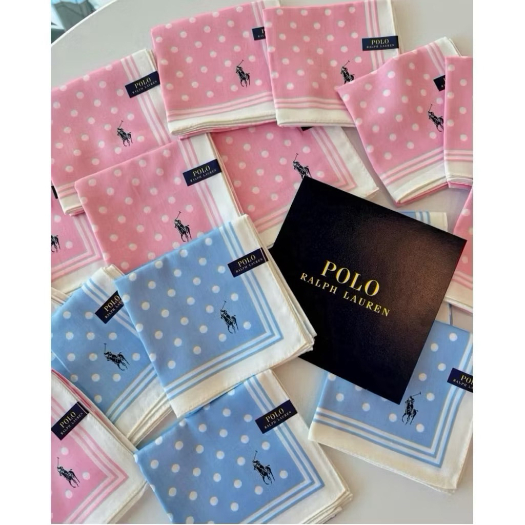 Vivienne Polo ผ้าเช็ดหน้า วิเวียน ผ้าผูกคอ พันคอ มีหลายแบบ ผูกกระเป๋า โพกศีรษะ โพกหัว ของแท้💯หิ้วเองจากญี่ปุ่น