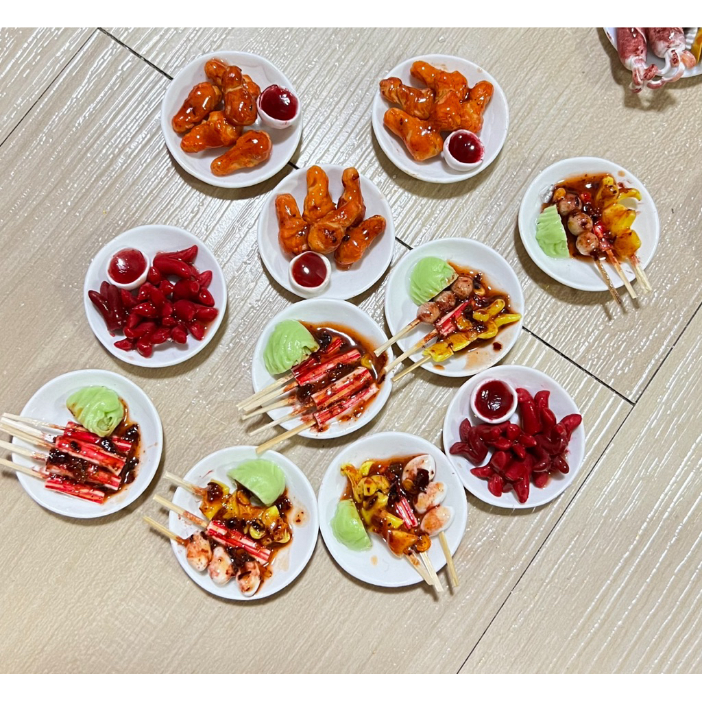 อาหารจิ๋วดินปั้น โมเดล กิ๊บ แม่เหล็ก  ขนาด 2.5 cm ราคา/ชิ้น