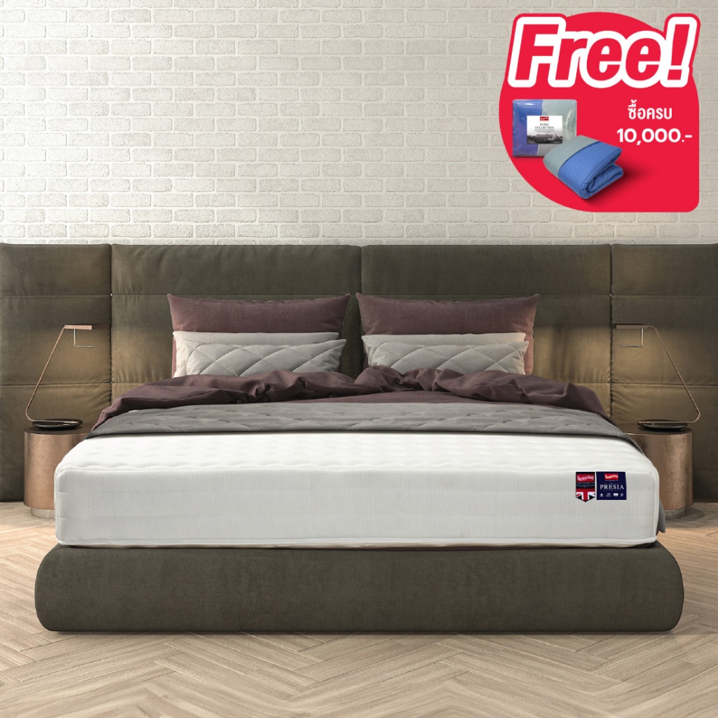 Slumberland ที่นอนระบบสปริงเสริมโฟม รุ่น Presia PS1200 หนา 11 นิ้ว รับประกัน 12 ปี
