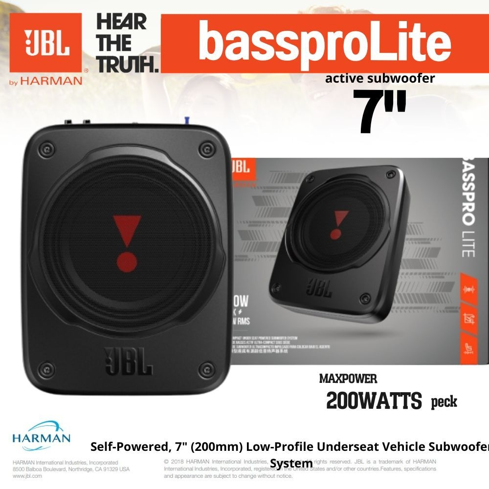 SUBBOX  JBL BASSPRO-LITE  SUBBOX 7นิ้ว ซับบ็อก JBL ซับบ็อกติดรถยนต์