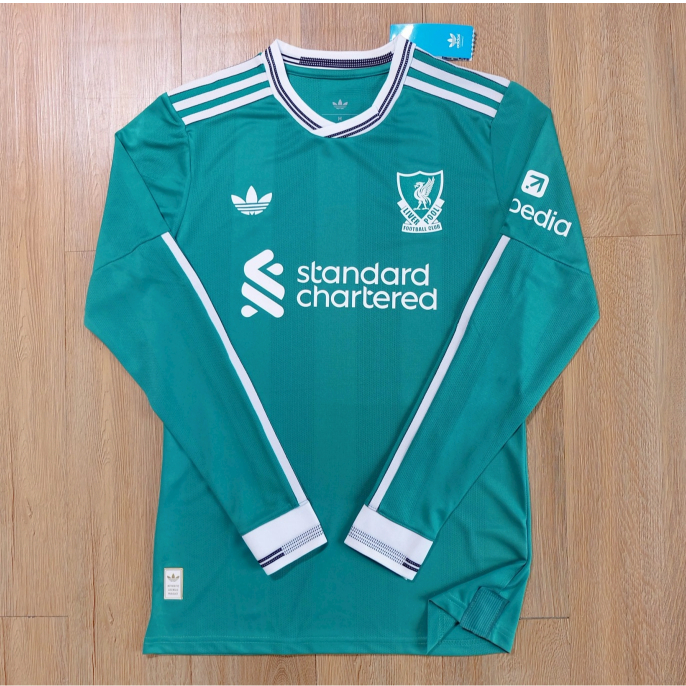 !!!เสื้อบอล เกรดนักเตะ แขนยาว ลิเวอร์พูล Player Kit 2025/26 (พร้อมส่ง)