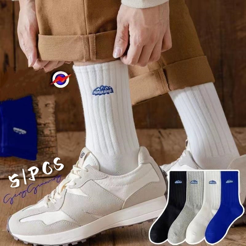 ถุงเท้าทำงาน สีพื้น ผ้านิ่ม ดูดซับเหงื่อ แฟชั่น สไตล์เกาหลีKorean breathable socks cotton socks solid color socks