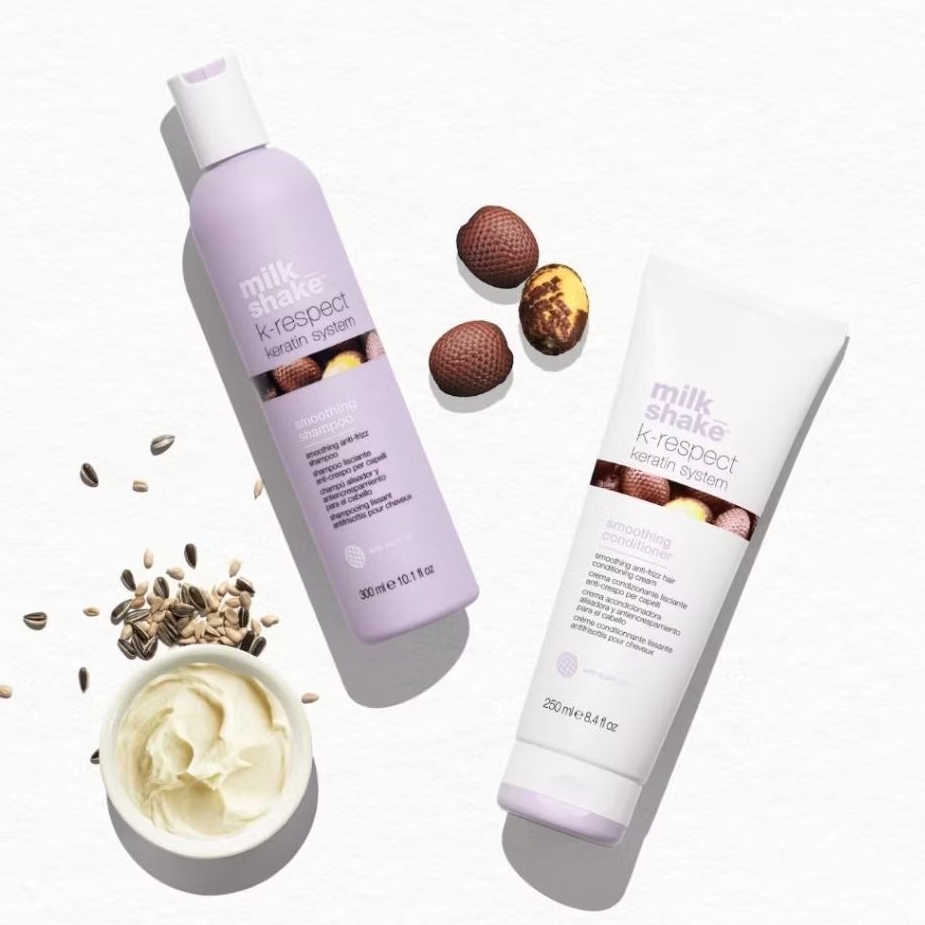 Milk Shake k-respect keratin System ผลิตภัณฑ์บำรุงเส้นผม พร้อมลดชี้ฟูให้เส้นผมทุกประเภท ผมเรียงตรงขึ้น – โปรปัง