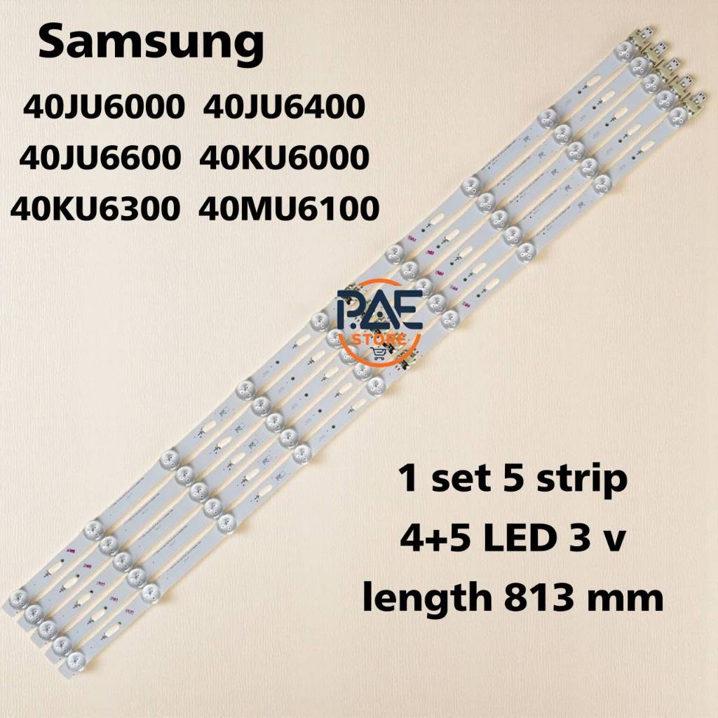0001522 #หลอดเเบล็คไลท์ทีวีซัมซุง BACKLIGHT Samsung รุ่น 40JU6000 : 40JU6400 : 40JU6600 : 40KU6000 : 40KU6300 : 40MU6100