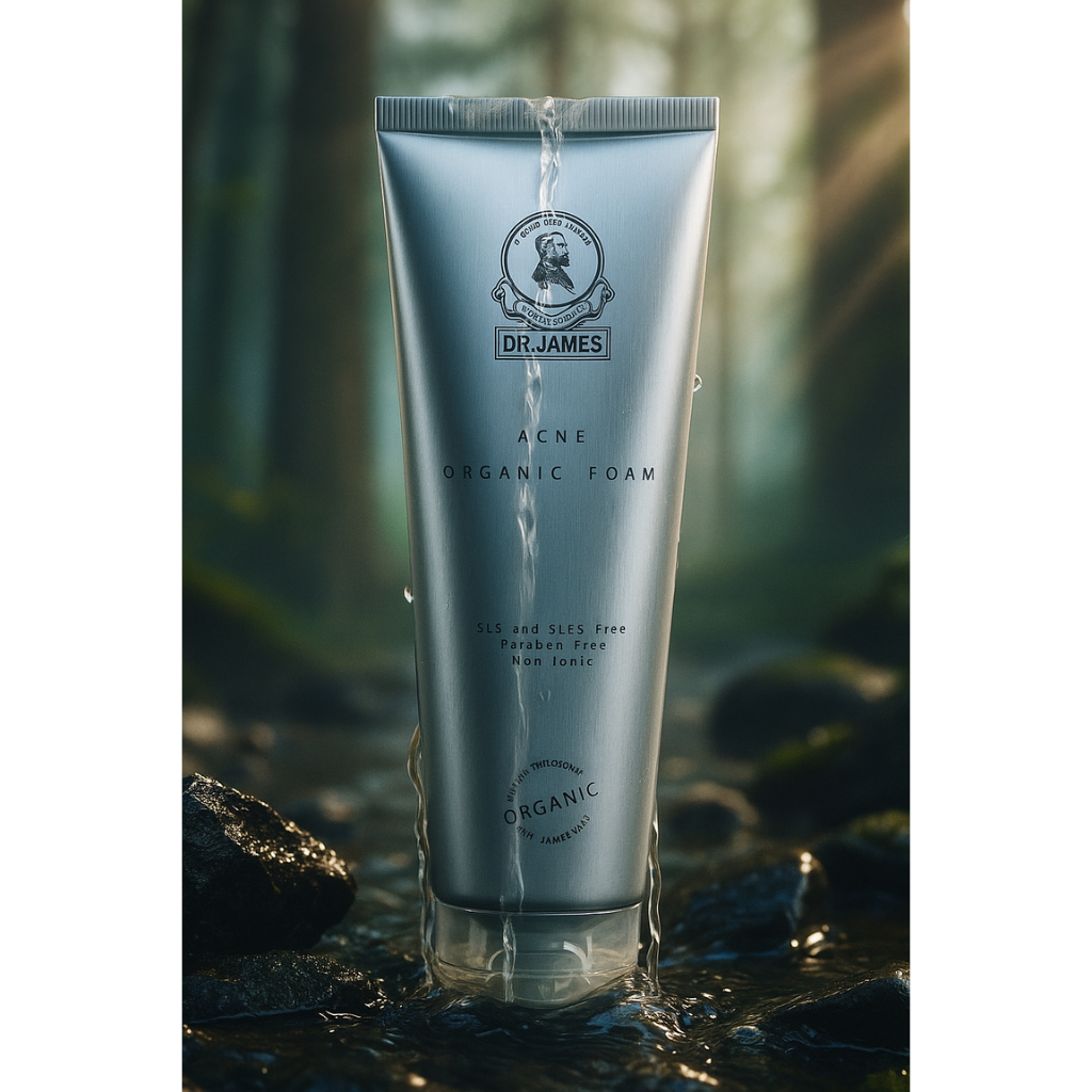 S34 DR.JAMES ACNE ORGANIC FOAM 100g ดร. เจมส์ แอคเน่ ออแกนิค โฟม 100 กรัม