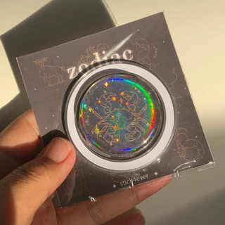 Griptok Hologram 12 ราศี กริปต๊อก แบบกาว และกริปต๊อกแม่เหล็ก ติดมือถือ โฮโลแกรม วิบๆ ส่งจากไทย🇹🇭