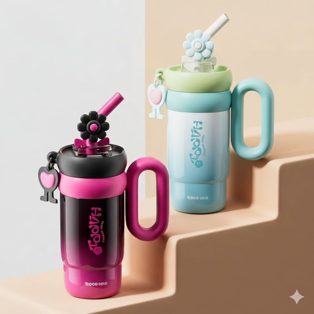 แก้วสเตนเลส SUS316 แก้วเก็บความเย็นพร้อมหลอด ขนาด 760 ml. 🇹🇭 จากไทย 🚚 จัดส่งเร็ว