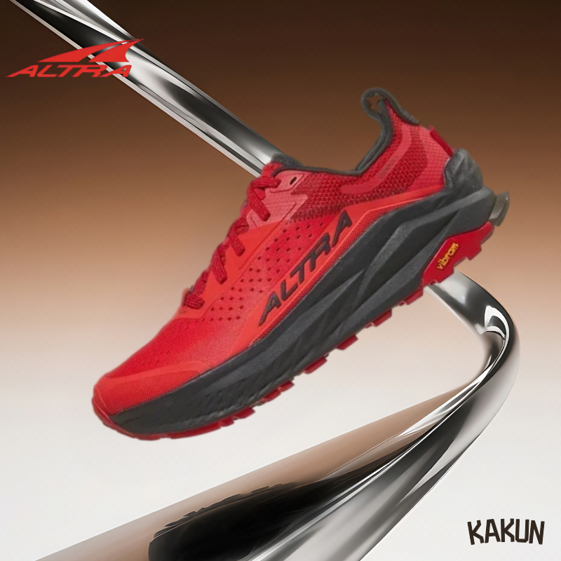 【ของแท้ 100%】 Altra OLYMPUS 6 black and red  AL0A85NJ-660