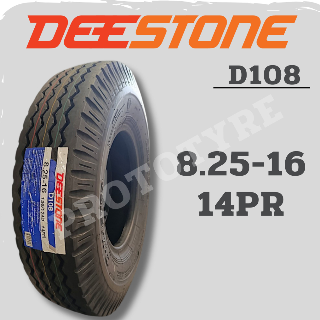 ยางรถบรรทุกผ้าใบ Deestone ขนาด 8.25-16 14PR รุ่น D108