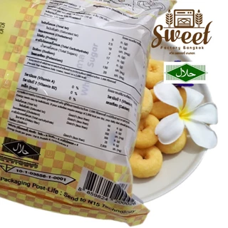 โดนัทยิ้มยิ้ม [ 25 ห่อ YN ] โดนัทนมสด พร้อมทาน แยกซองน้ำตาล ฮาลาล SWEET