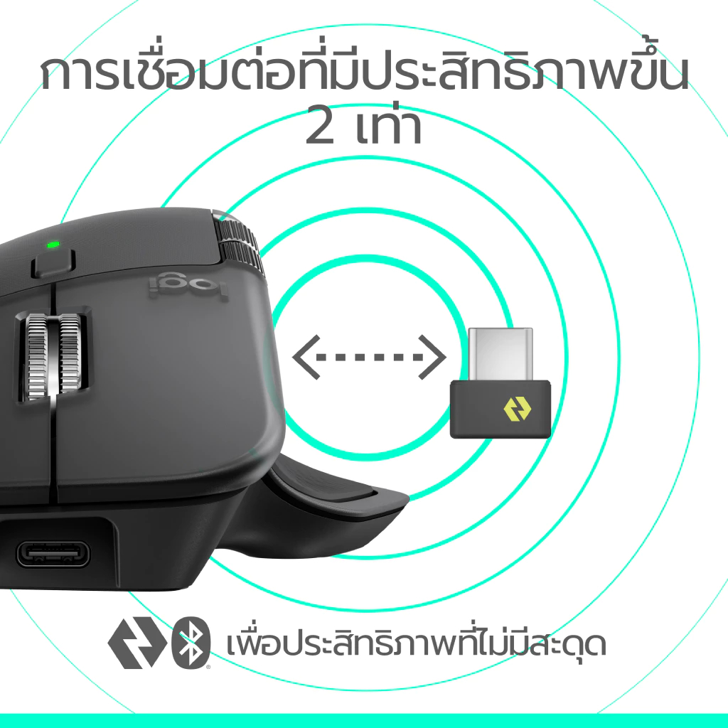 ⚡️เมาส์ไร้สายรุ่นใหม่⚡️Logitech MX Master 4 Ergonomic Wireless Mouse with Advanced Performance รูปที่ 4
