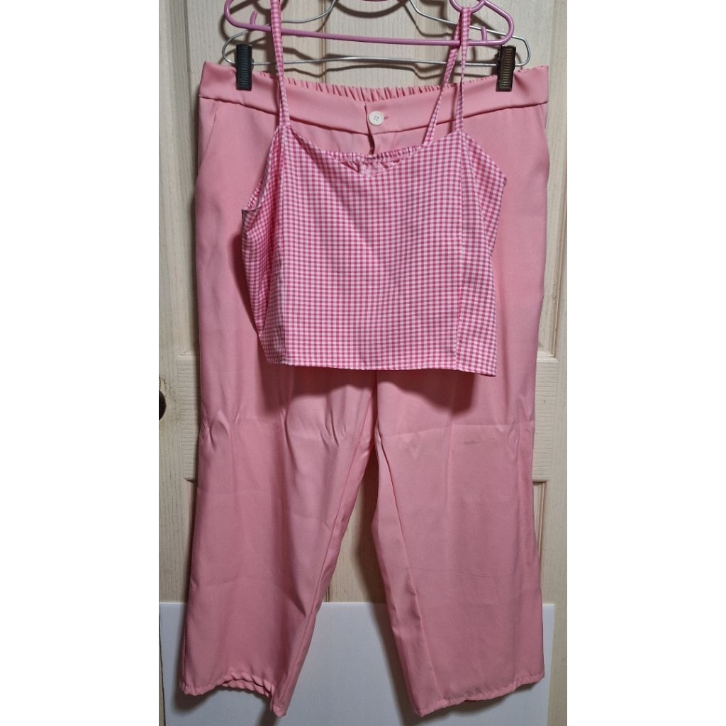 SP004 ชุดเสื้อสายเดี่ยวและกางเกงขายาว ผู้หญิง