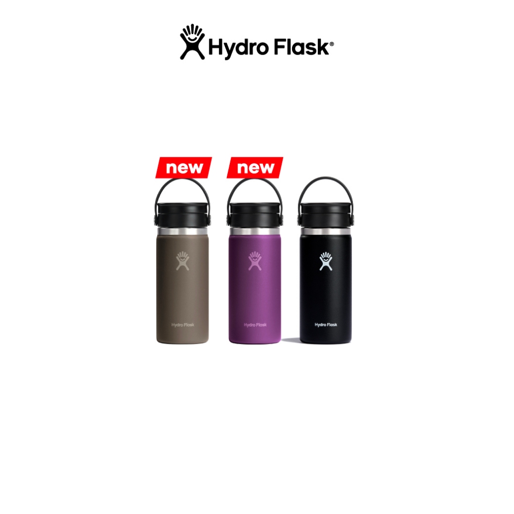 HYDRO FLASK กระบอกน้ำ WIDE MOUTH FLEX SIP LID 16 OZ กระติกน้ำ เก็บอุณหภูมิ เก็บความเย็น สูญญากาศ ของ