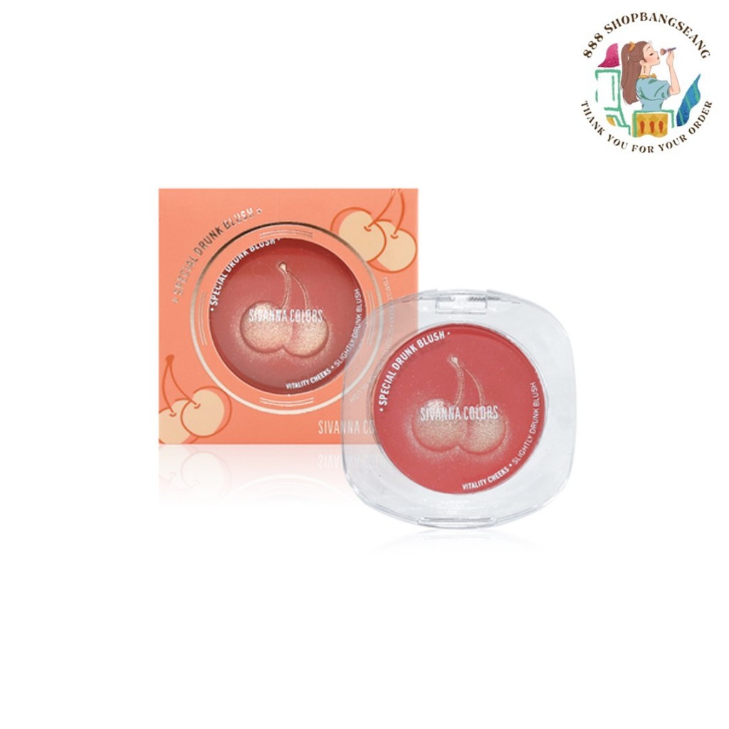 บลัชออนปัดแก้ม ซีเวนน่า คัลเลอร์ส Sivanna Colors Special Drunk Blush HF926