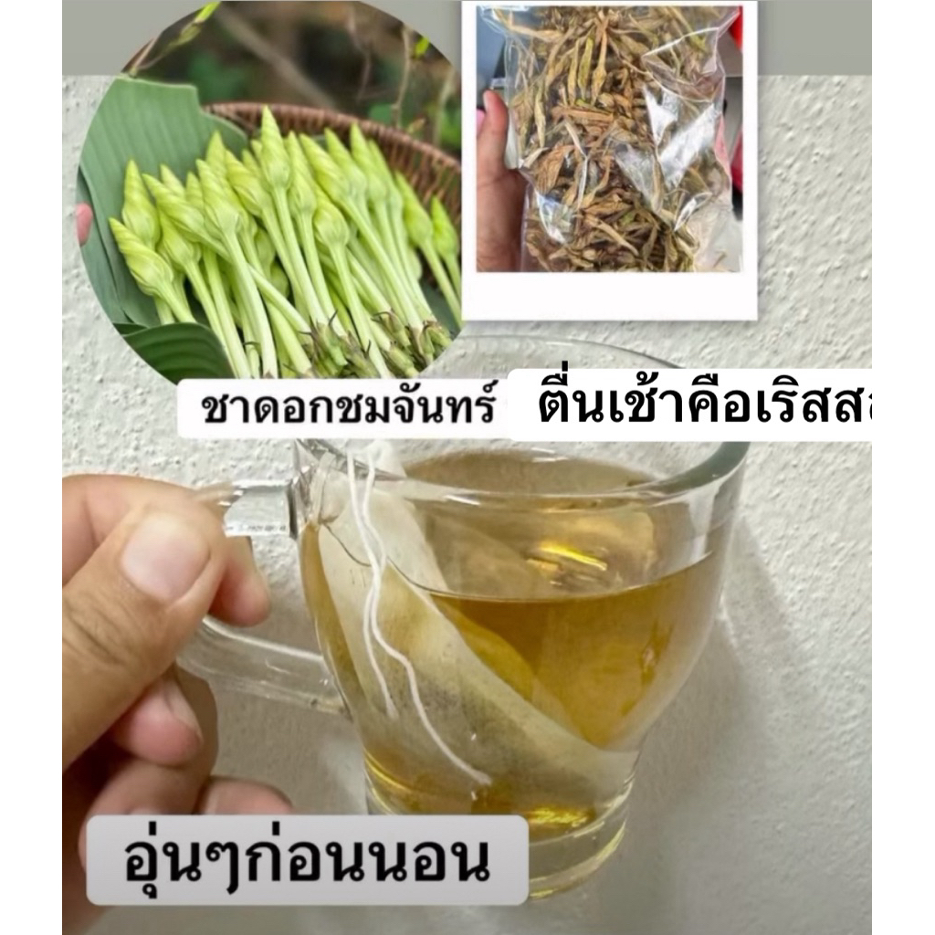 ดอกชมจันทร์อบแห้งออแกนิค(บรรจุซองชา20ซอง)