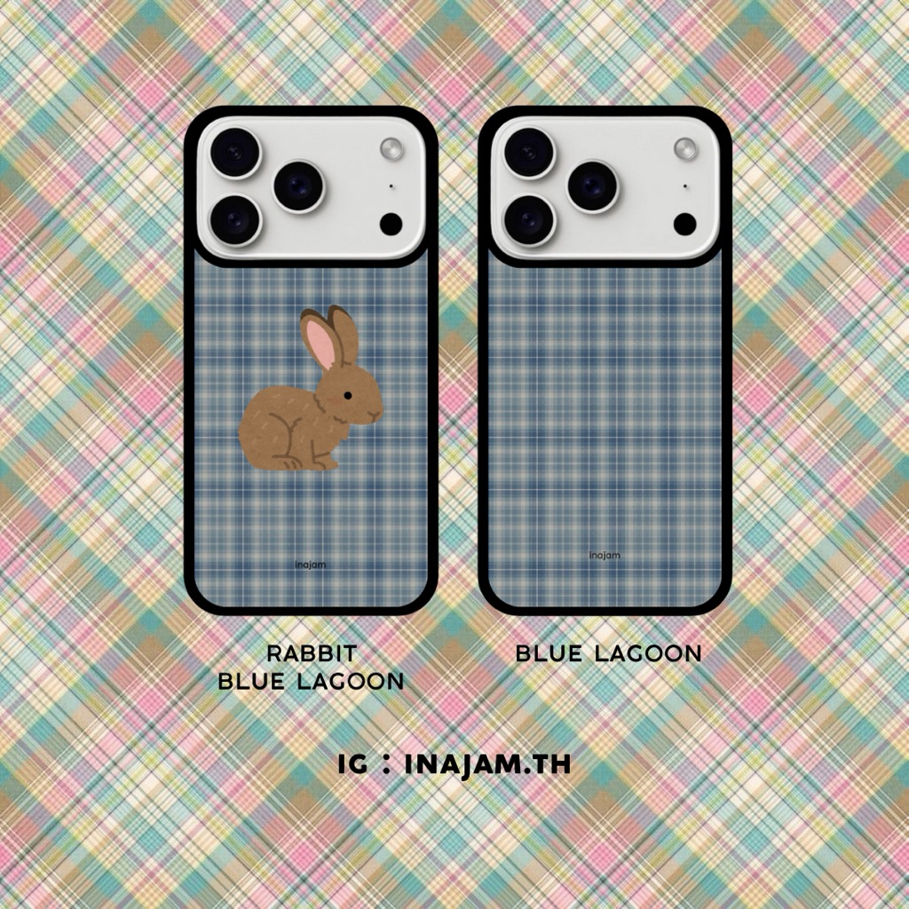 เคส Iphone แบรนดด์ inajam Collection Blue Lagoon (สีจะออกไปทางสีเทา)