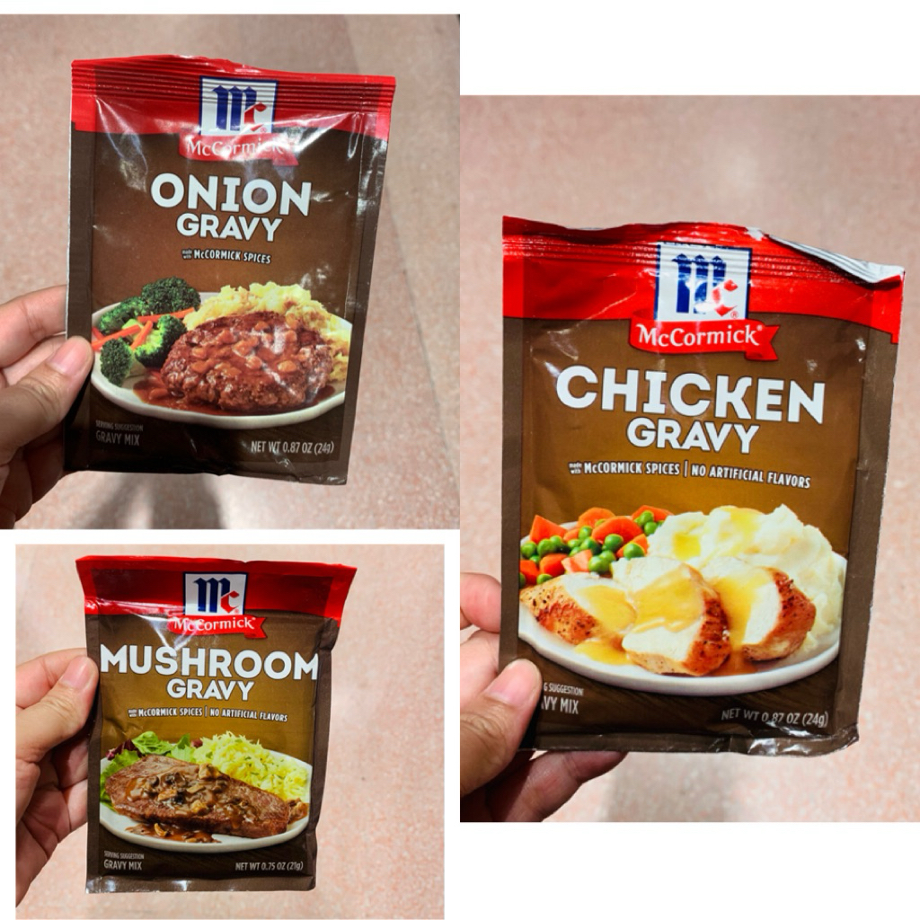 Gravy Mix McCormick Onion / Chicken / Mushroom ซอสผงสำหรับทำน้ำราด แม็คคอร์มิค น้ำเกรวี่ รสหัวหอม รสไก่ รสเห็ด