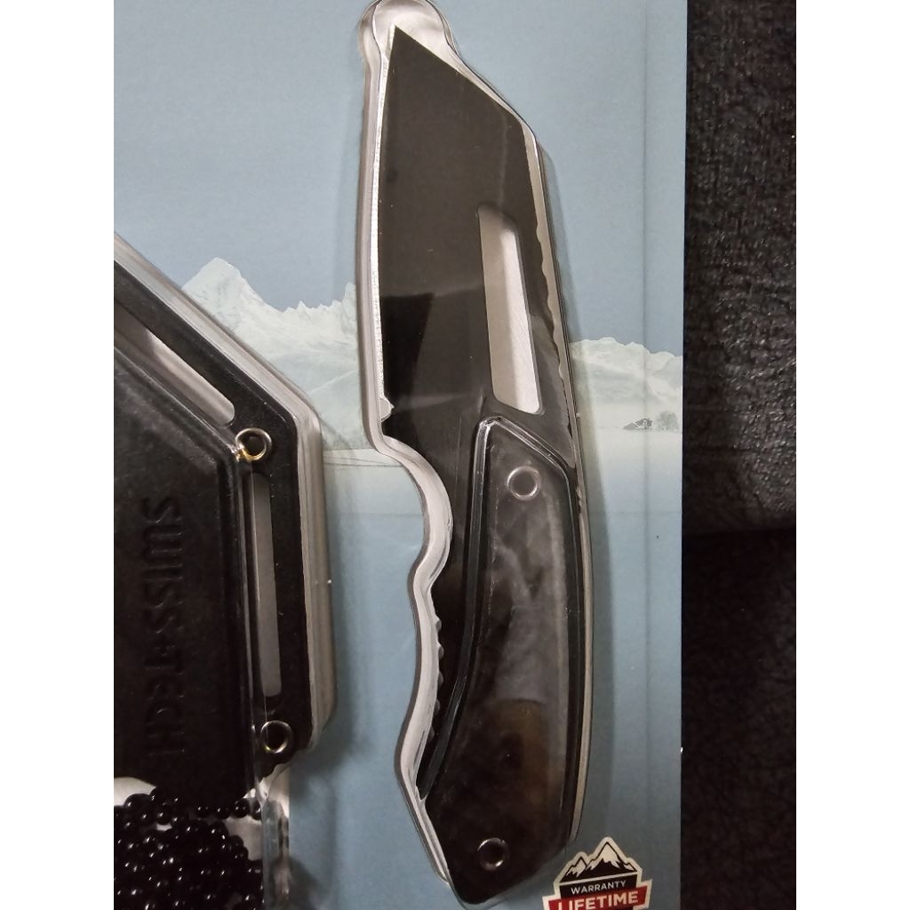 มีด FIXED BLADE KNIFE 420HC BLACK OXIDE ST013900 SWISS+TECH - รูปที่ 2