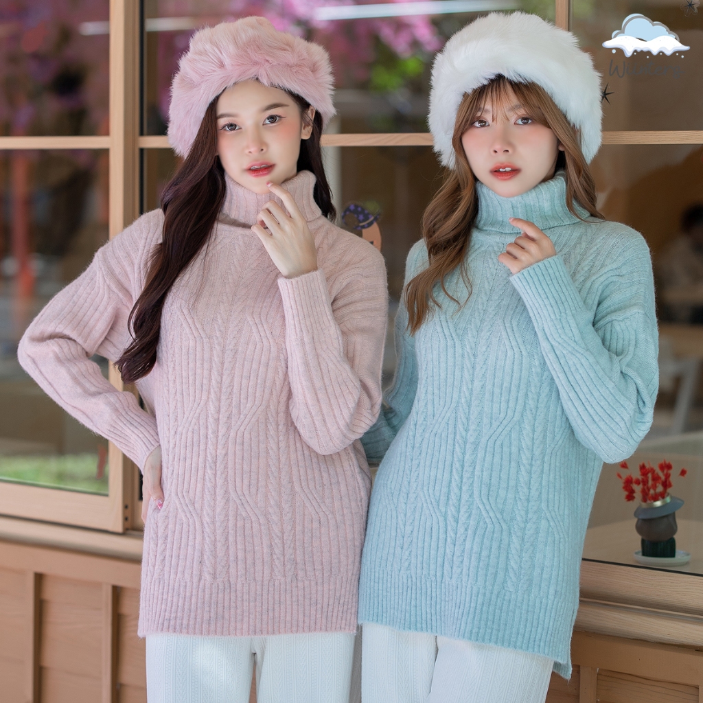 [ Barbii Turtleneck Sweater – G12 ] 4 สี I เสื้อไหมพรมคอเต่า เสื้อไหมพรม สเวตเตอร์ หนา นุ่ม กันหนาวได้ดี ลวดลายสวยงาม ราคา ถูกที่สุด ดีลบีเคเค แกลเลอรีภาพที่ 2