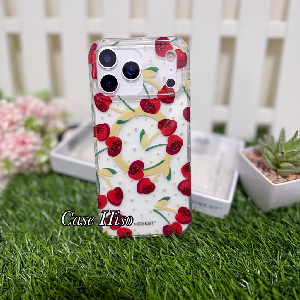 🥳มาแล้วจ้า Mobest Case แม่เหล็กรองรับชาร์จไร้สาย พิมพ์ลายน่ารักๆ สำหรับ 17 / 17 pro / 17 pro max