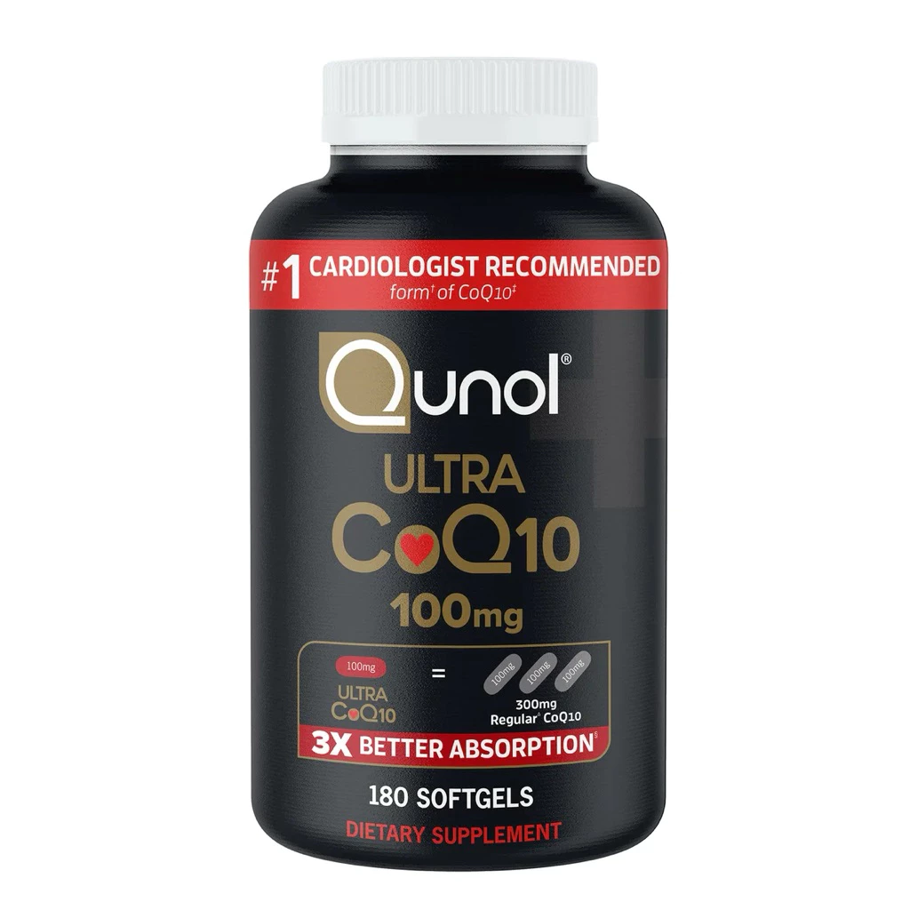 Qunol Ultra ดำ CoQ10 100mg 3x Better Absorption 180 Softgel Exp.01/28