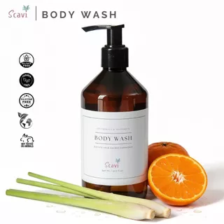 Scavi Body Wash | Lemongrass & Mandarin ผลิตภัณฑ์ทำความสะอาดผิวกาย กลิ่นตะไคร้ และส้มแมนดาริน