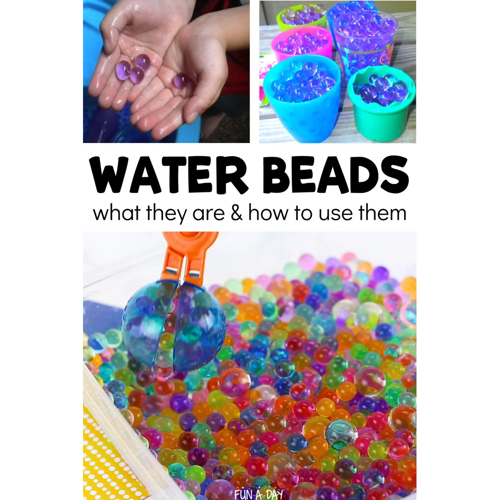 เม็ดบีด 3กรัม สำหรับดินปลูกต้นไม้ หรือ นำมาเล่นเป็น sensory play พัฒนากล้ามเนื้อมัดเล็ก