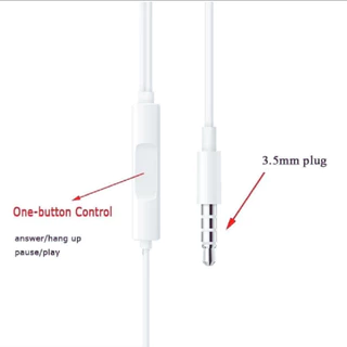 หูฟัง OPPO VIVO แจ็กกลม 3.5 mm มีไมค์ในตัว Small Talk AUX