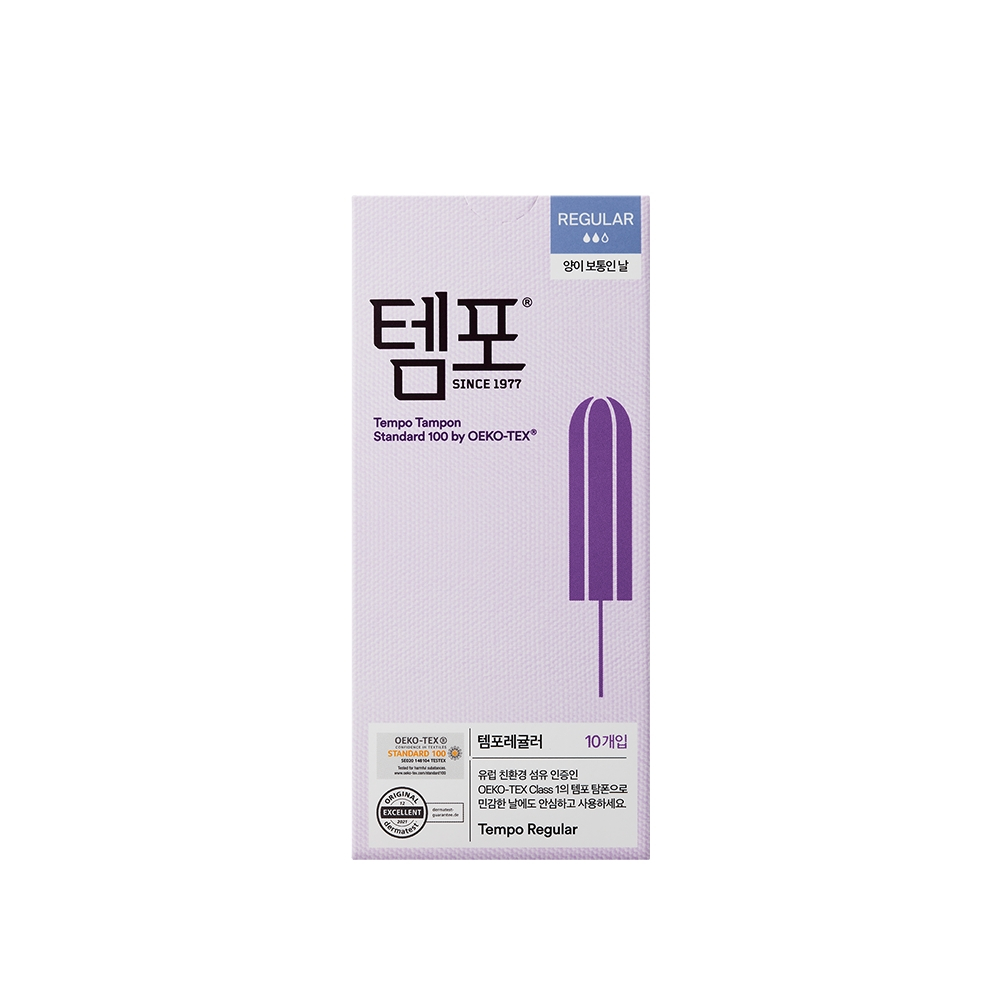 Tempo Regular Tampon Standard 100 by OEKO-TEX 3ea