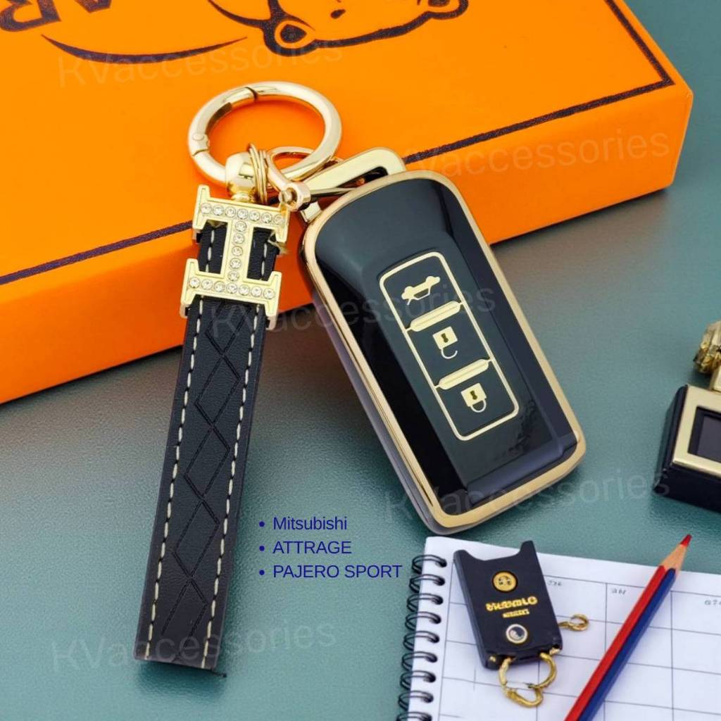 เคสกุญแจรถยนต์ Mitsubishi ATTRAGE PAJERO SPORT เคสกุญแจ TPU