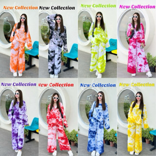 ชุดเซตมัดย้อมแขนยาวขายาว