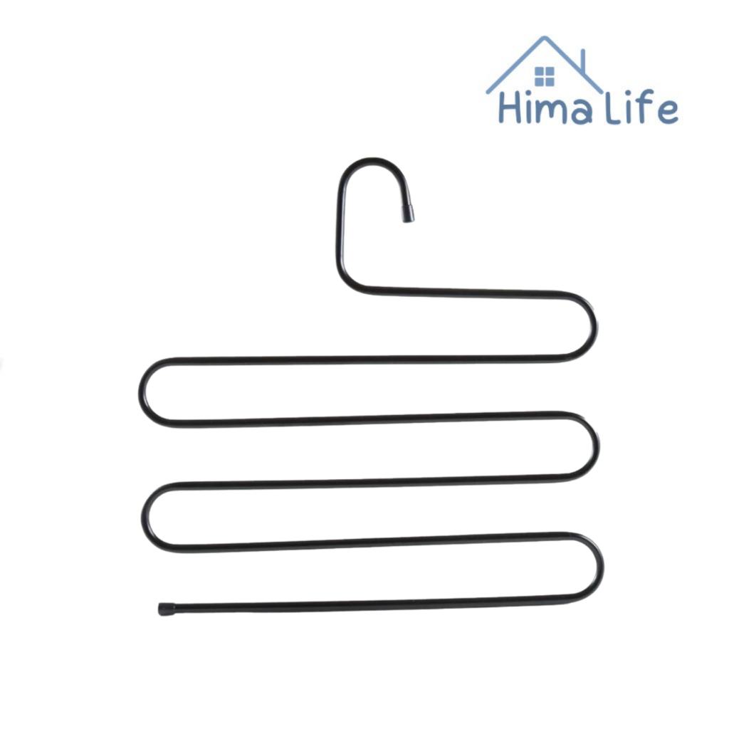 ไม้แขวนกางเกง สแตนเลส ไม้แขวน แขวนกางเกง 5 ตัว ประหยัดพื้นที่ แขวนผ้าพันคอ เข็มขัด ไม้เเขวนอเนกประสงค์ Simple Kitchen