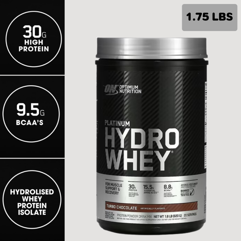 Optimum Nutrition Platinum 100% Hydrolyzed Whey Protein Isolate Powder 1.75 lbs