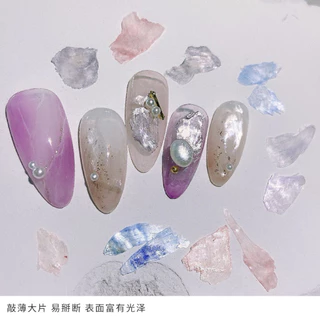 เปลือกหอย สำหรับใช้ตกแต่งหน้าเล็บ DIY สวยๆ เพิ่มความสวยงาม โดดเด่นของหน้าเล็บ สินค้าพร้อมส่งในไทย