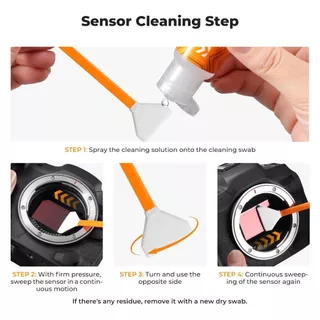 K&F 25in1 Camera Lens Cleaning Kit ชุดทำความสะอาดกล้องพร้อมเซตทำความสะอาดเซนเซอร์ APS-C / Full Frame