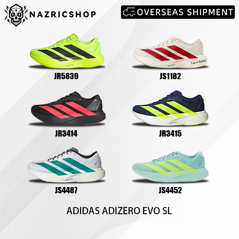 （ของแท้100% ）Adidas Adizero Evo SL JR5839/JR3414/JS4487/JS1182/JR3415/JS4452  รองเท้ากีฬา รองเท้าวิ่