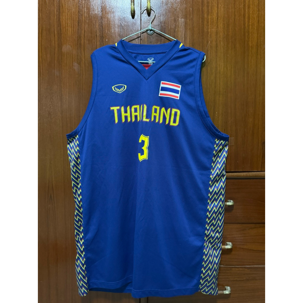 เสื้อบาสทีมชาติ Thailand Lish #3 (น้ำเงิน)